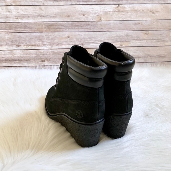 Timberland Black Amston 6” Wedge Booties - Picture 6 of 7